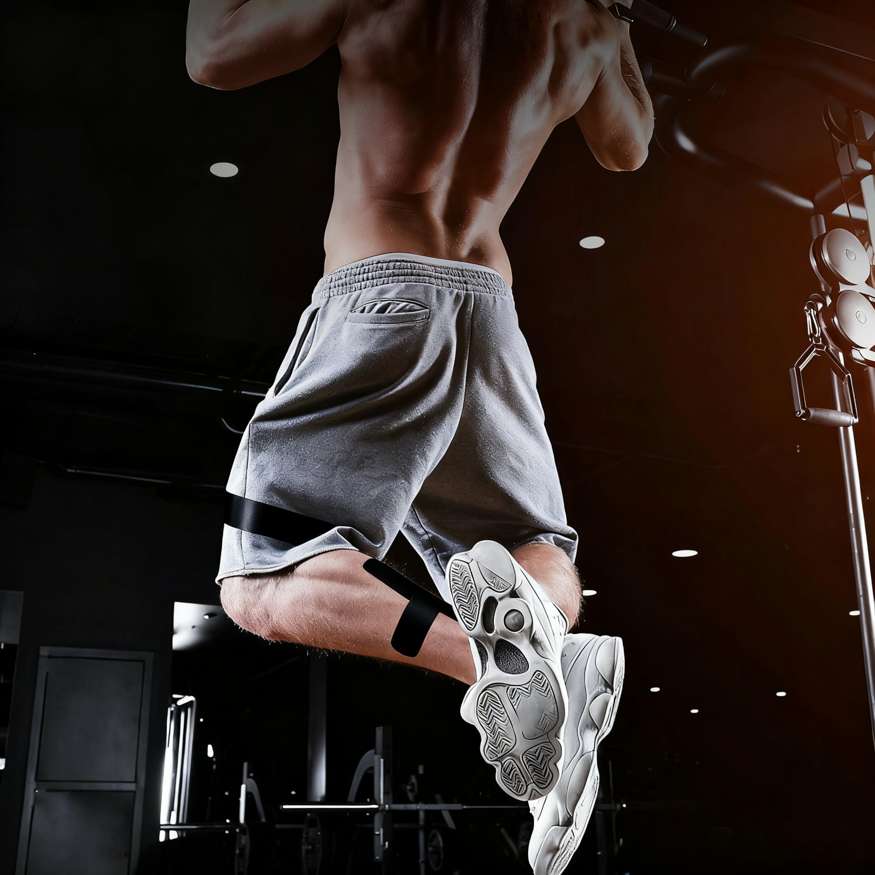 Tambalan Otot Pita Kinesiologi Pra-potong Untuk Betis