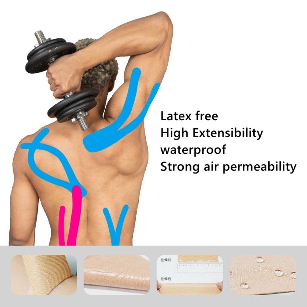 Kinesiology Tape Roll untuk Dukungan Otot & Stabilitas Sendi | Pita Olahraga Katun Elastis dan Bernapas Kinesiology Tape Roll untuk Dukungan Otot & Stabilitas Sendi | Pita Olahraga Katun Elastis dan Bernapas